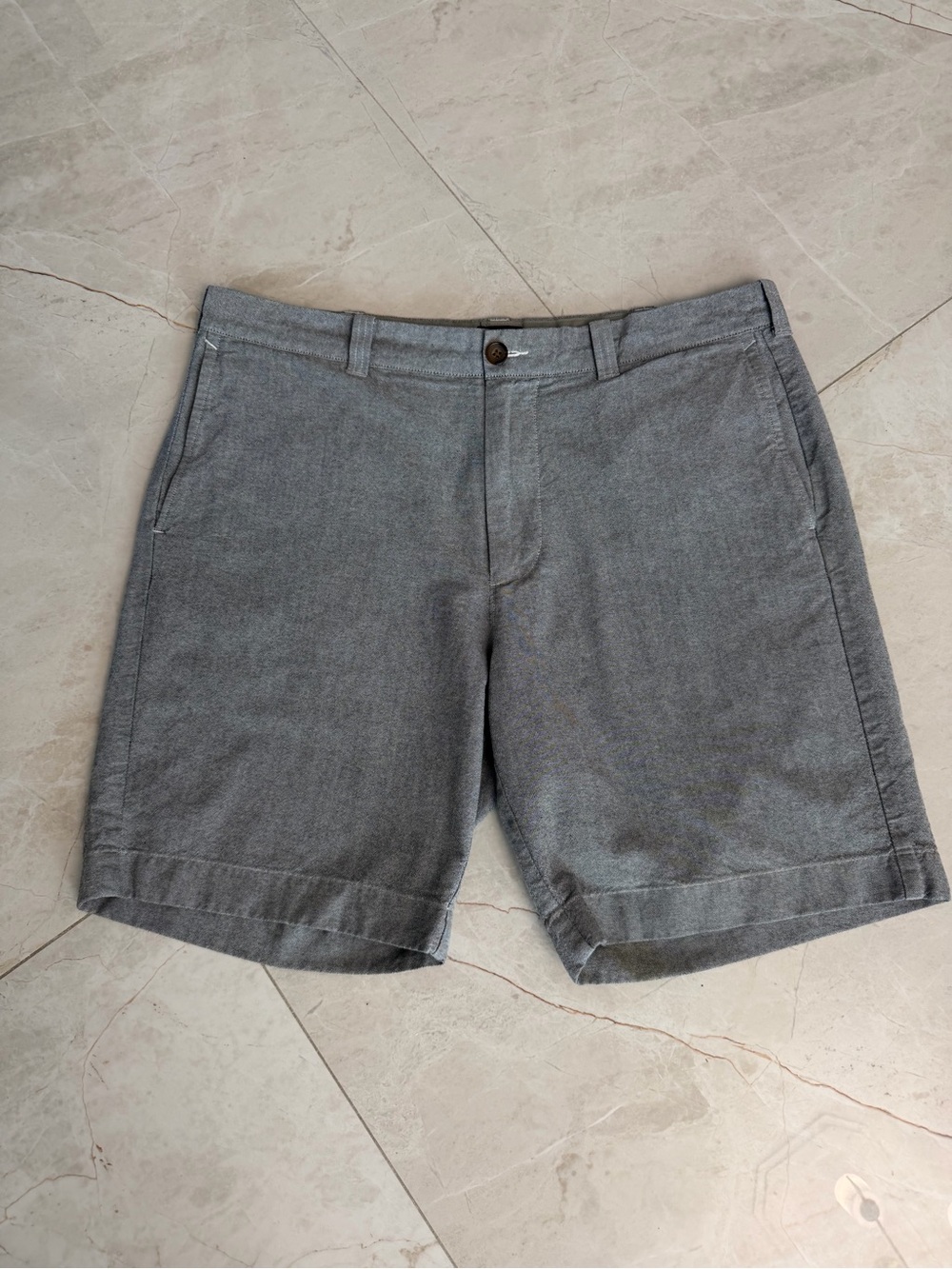 J. Crew Men's Gray Tailored Flat-Front Shorts